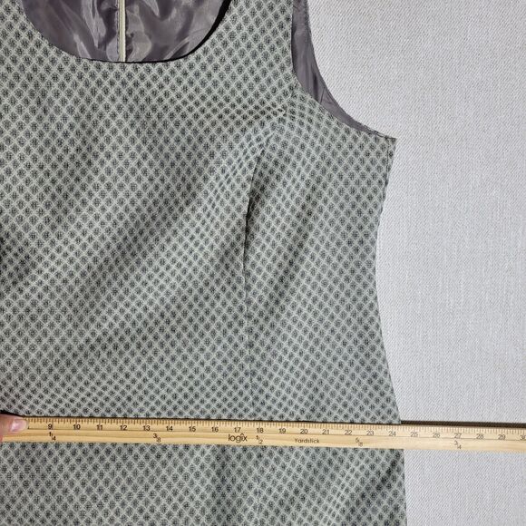 VTG Giorgio Sant Angelo Dress Sleevless Lined 18W Grey - Picture 14 of 16